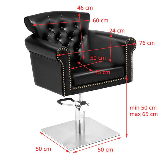 Fauteuil coiffeur Classic Noir