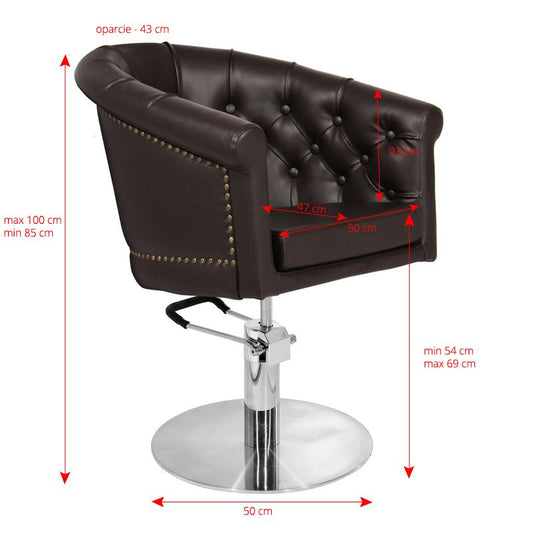 Fauteuil coiffeur Metropole Brun