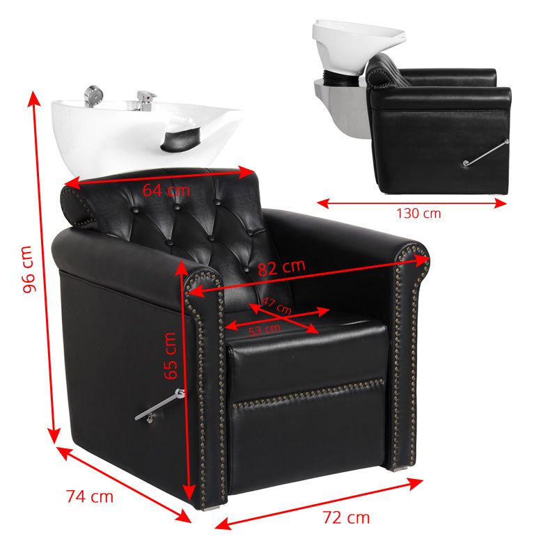 Bac à shampoing Urbanis Lux Noir