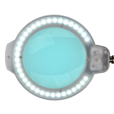 Lampe loupe LED 6" sur étau – noir