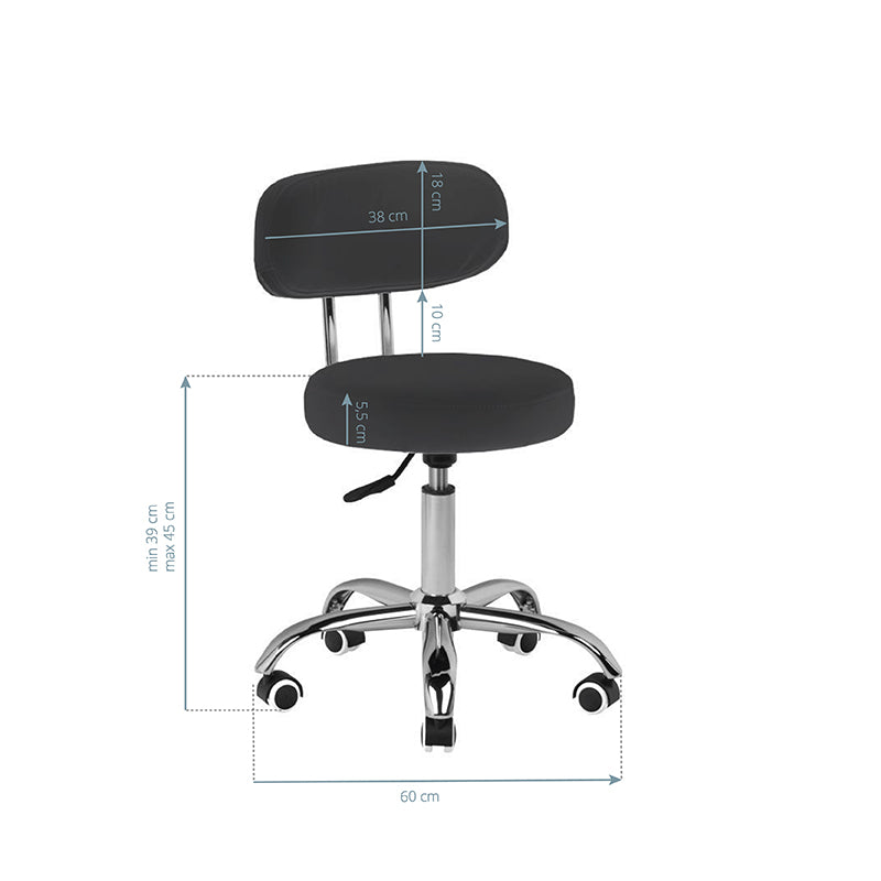 Tabouret pédicure Pedi Basic Noir