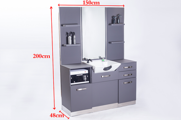 Poste de coiffage Studio Wash Gris