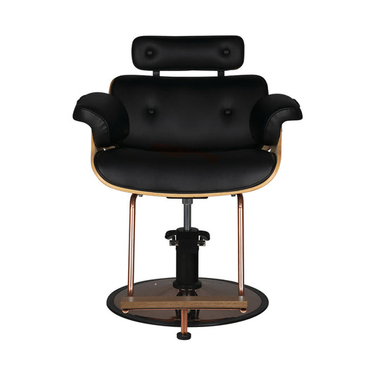 Fauteuil coiffeur Luna Noyer & Noir