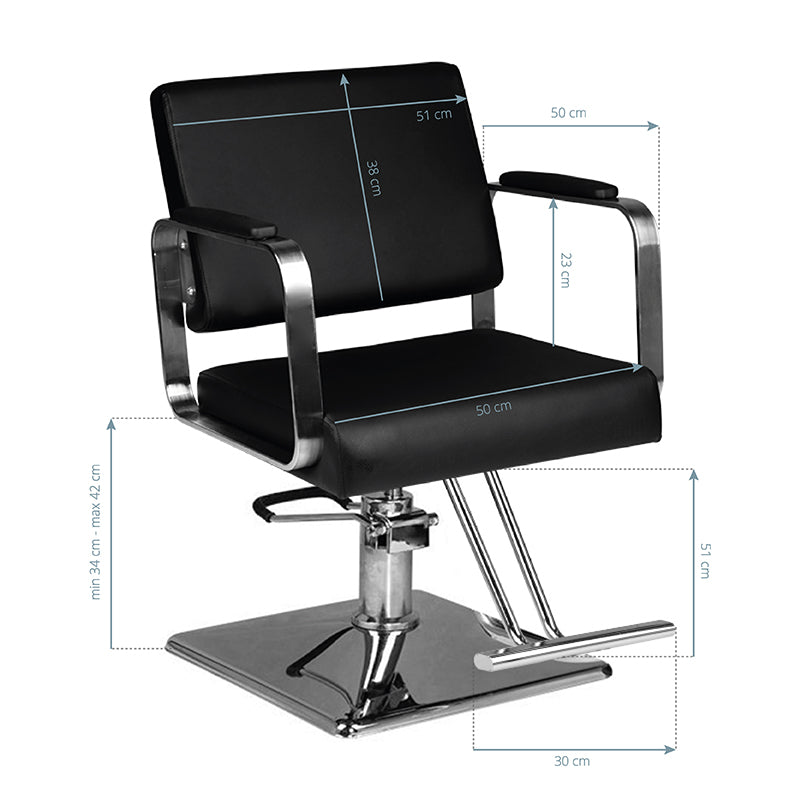 Fauteuil coiffeur Prime Noir