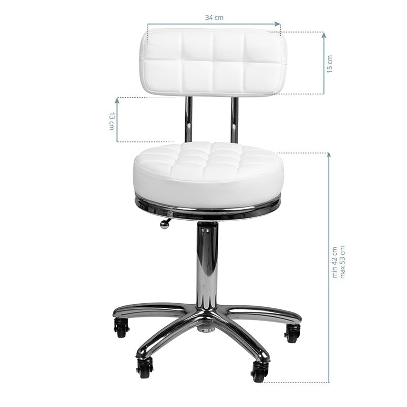 Tabouret cosmétique Comfort Blanc
