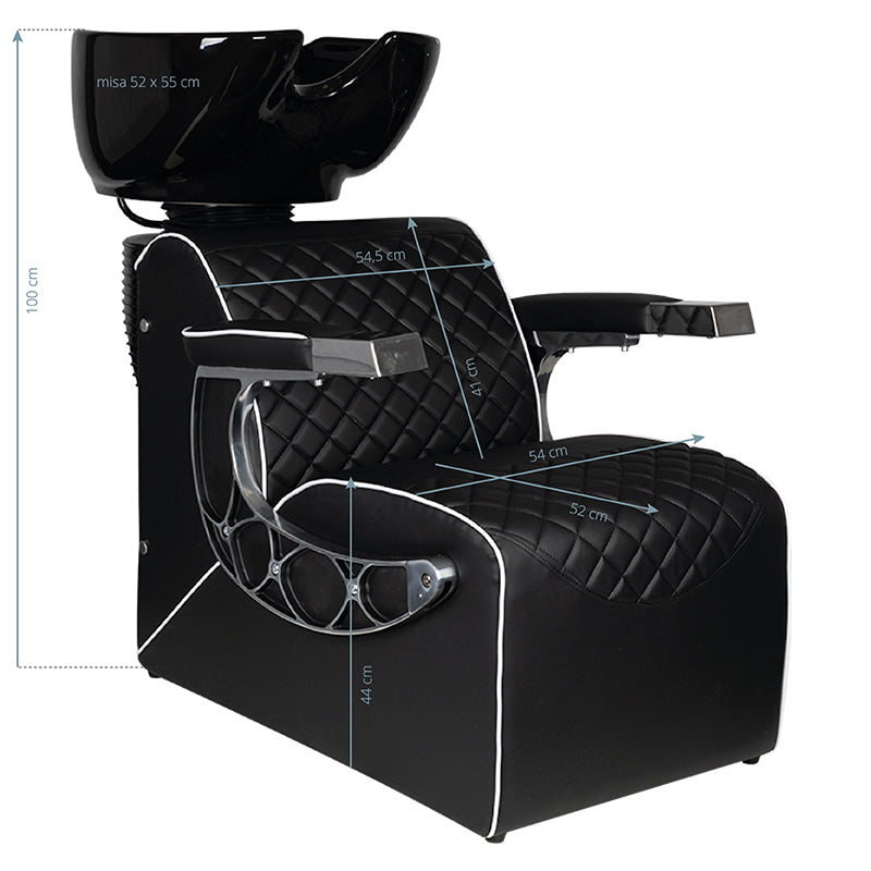 Bac barbier Compact Pro Noir
