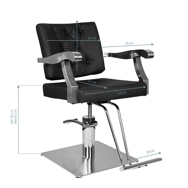 Fauteuil coiffeur Metropole Pro Noir