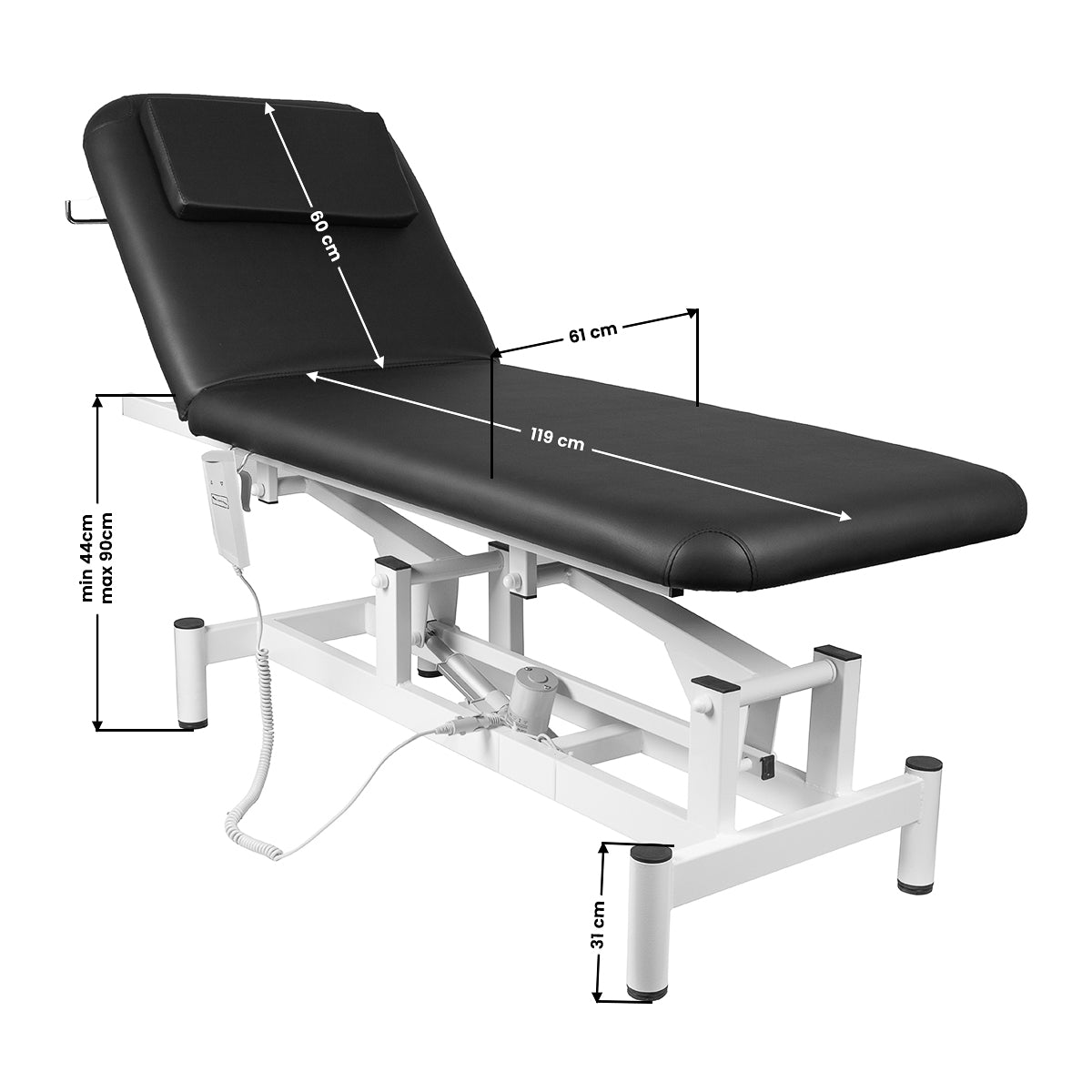 Table de massage Essential 1M Noir