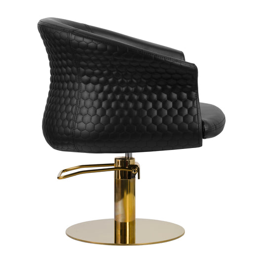 Fauteuil coiffeur Palace Or & Noir