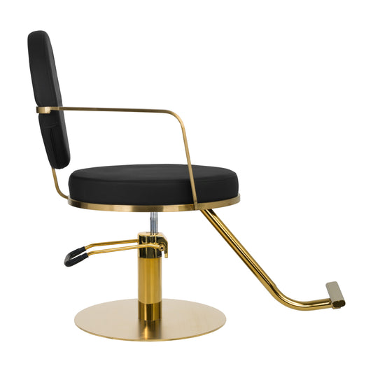 Fauteuil coiffeur Heritage Or & Noir