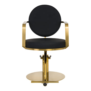 Fauteuil coiffeur Heritage Or & Noir