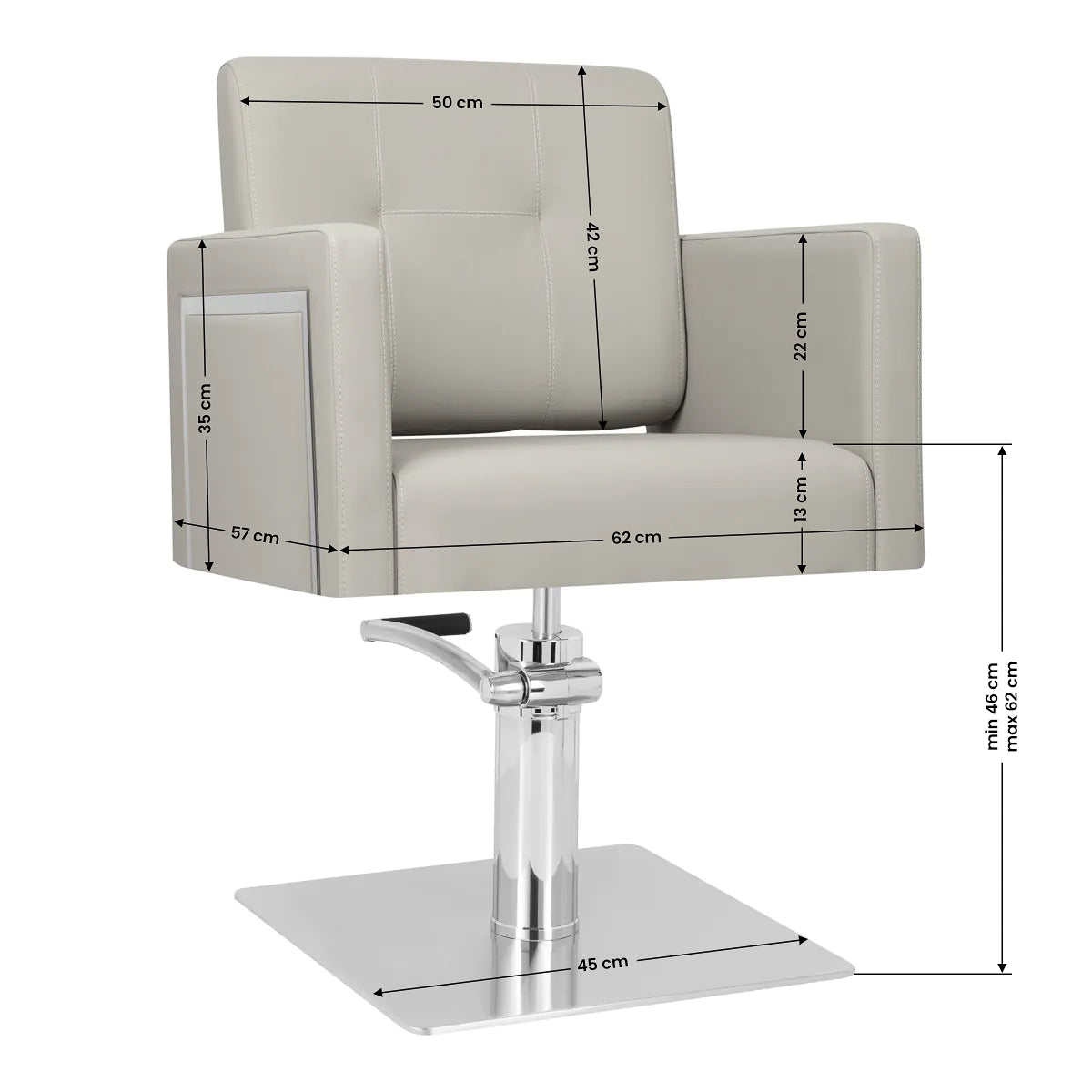 Fauteuil coiffeur Alto Gris