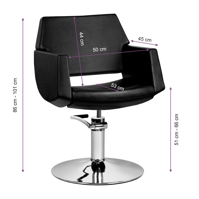 Fauteuil coiffeur Prestige Noir