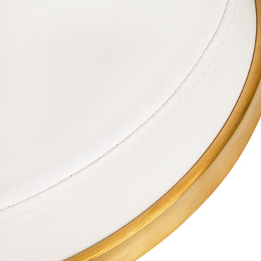 Tabouret cosmétique Luxury Or & Blanc