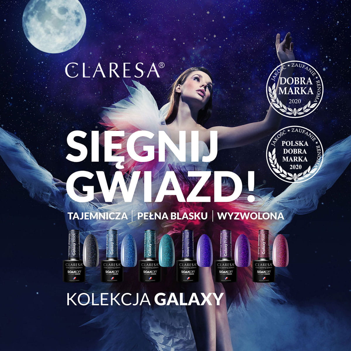 Vernis semi-permanent Galaxy Navy Blue – 5 g