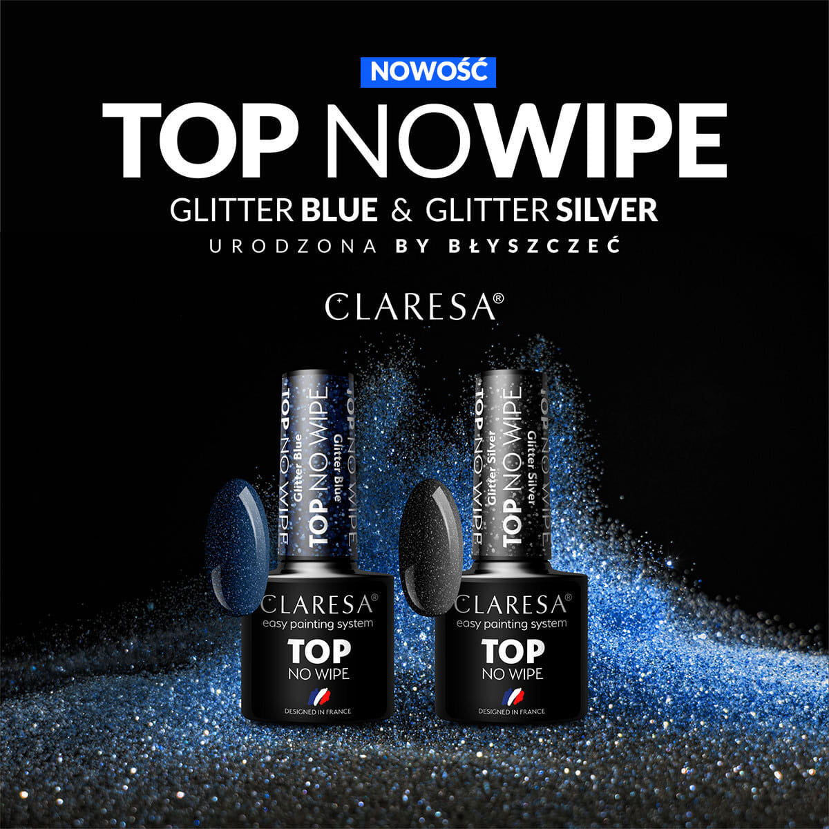 Top coat pailleté argent – 5 g