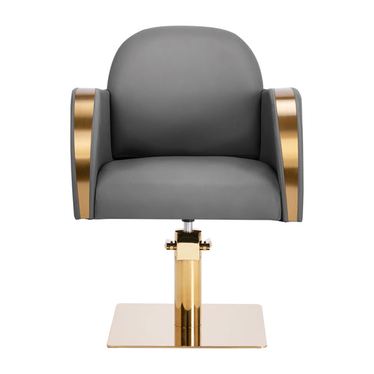 Fauteuil coiffeur Malorie Or & Gris