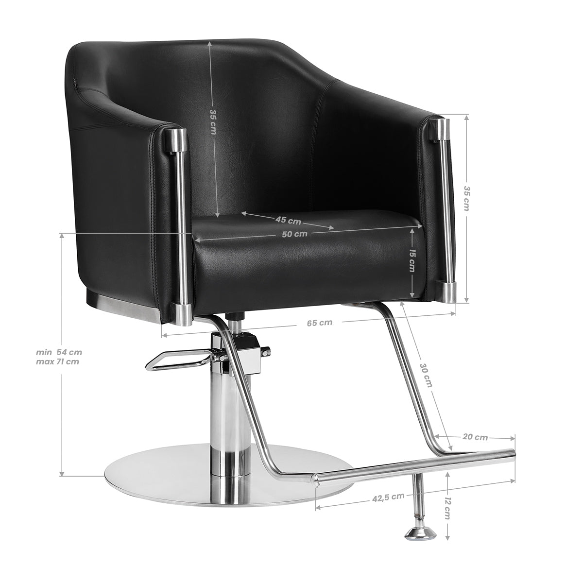 Fauteuil coiffeur Noble Noir