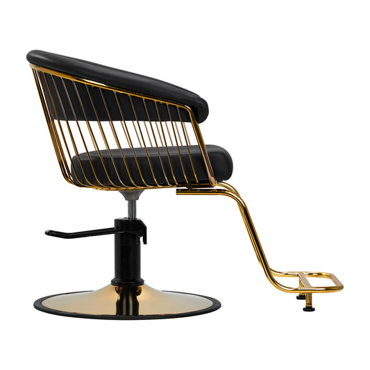 Fauteuil coiffeur Classic Or & Noir