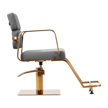 Fauteuil coiffeur Portiva Or & Gris