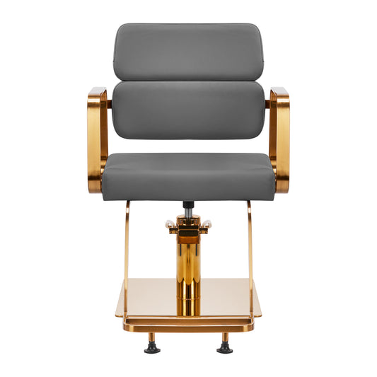 Fauteuil coiffeur Portiva Or & Gris