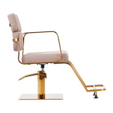 Fauteuil coiffeur Portiva Or & Beige