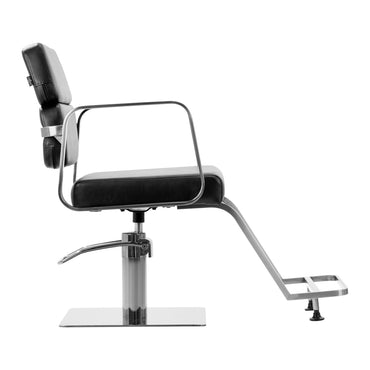 Fauteuil coiffeur Portiva Argent & Noir