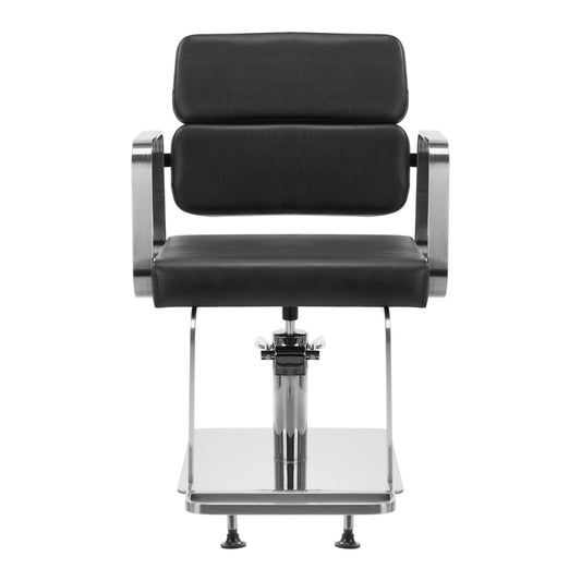 Fauteuil coiffeur Portiva Argent & Noir
