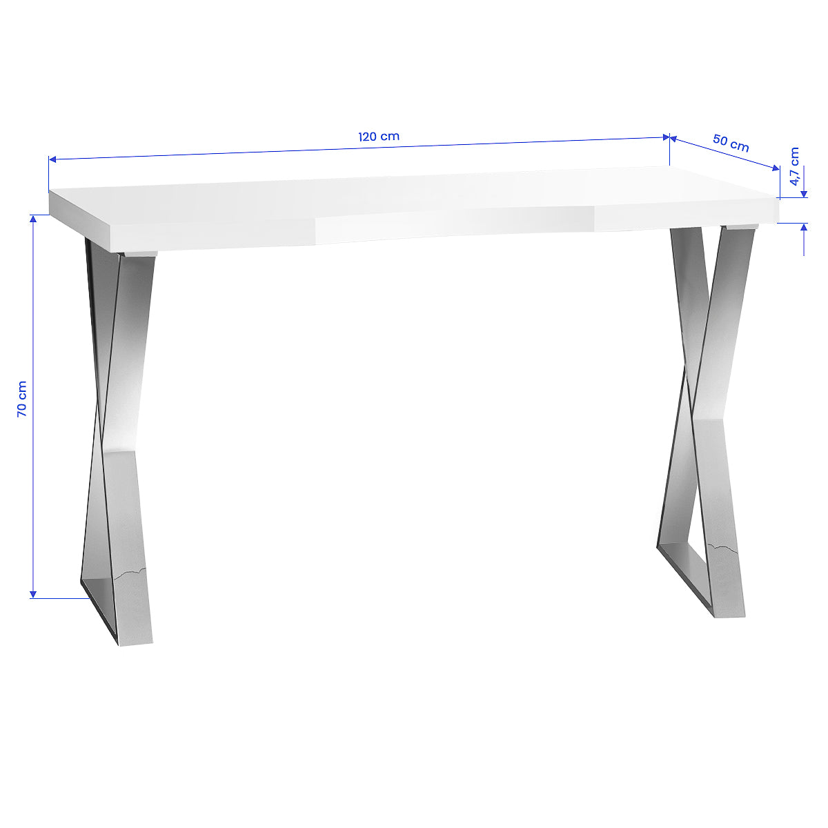 Table de manucure Studio Line 04 Argent