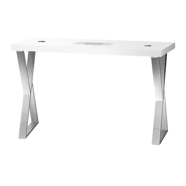 Table de manucure Studio Line 04 Argent avec Aspirateur