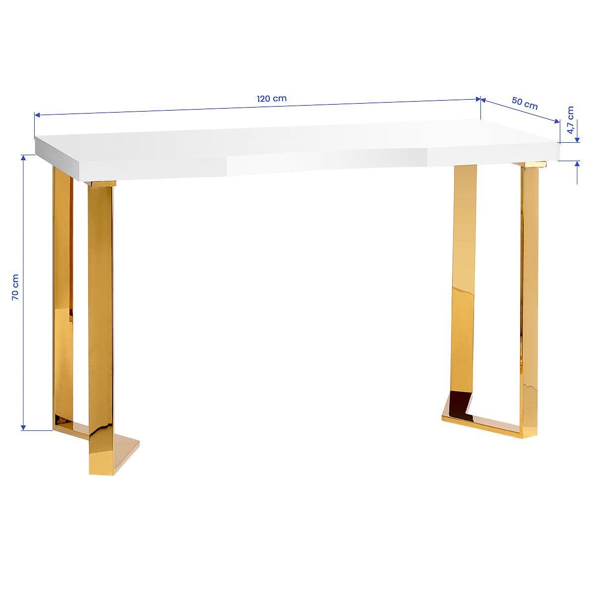 Table de manucure Studio Line 05 Verre Clair
