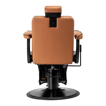 Fauteuil barbier Vision Brun Clair (structure noire)
