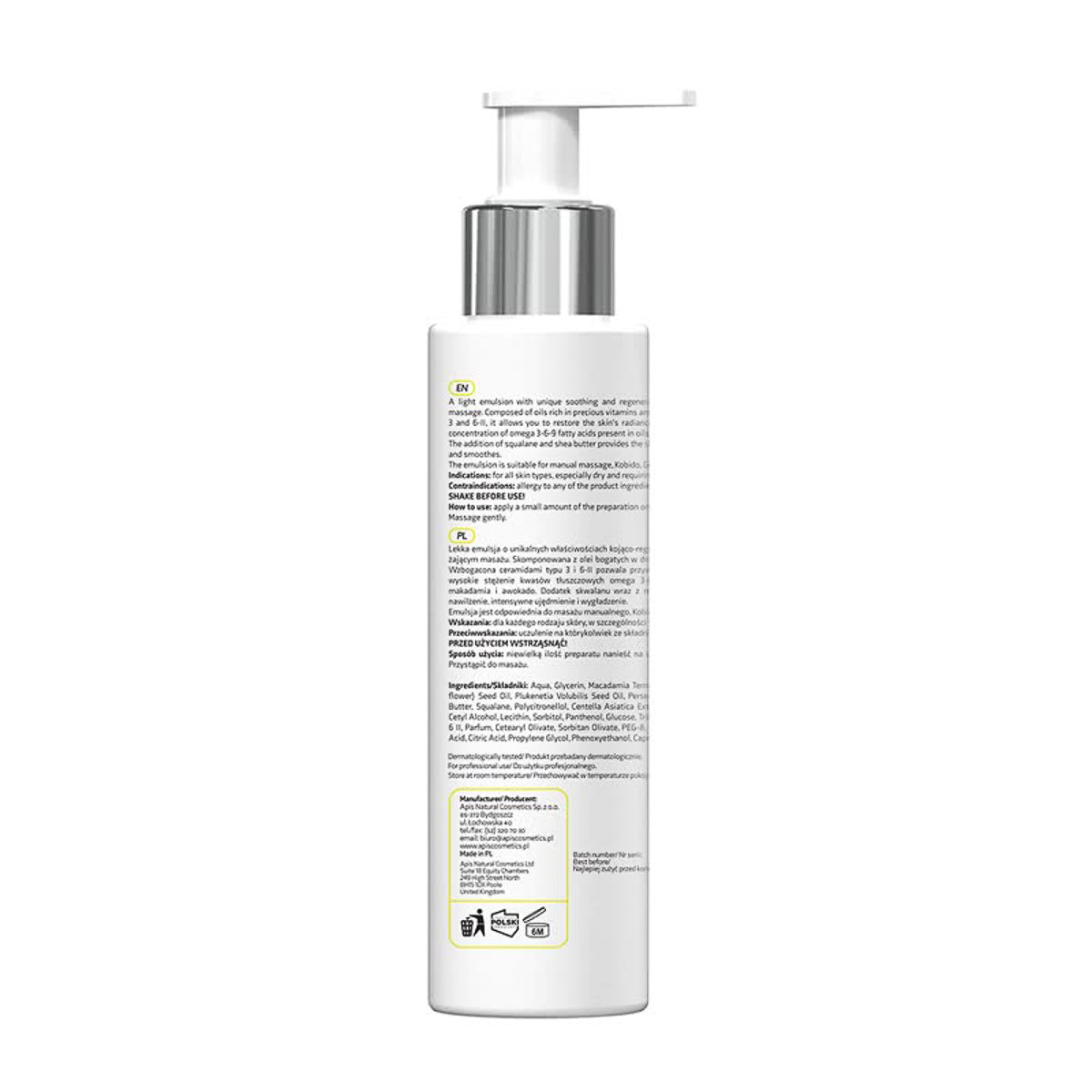 Huile massage visage céramides – 150 ml