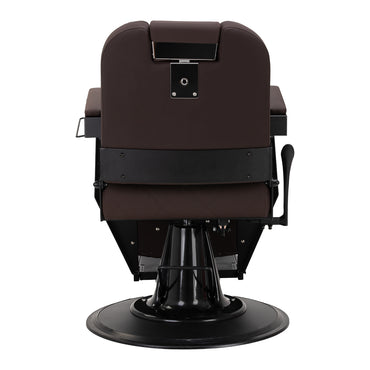 Fauteuil barbier Ardent Brun (structure noire)