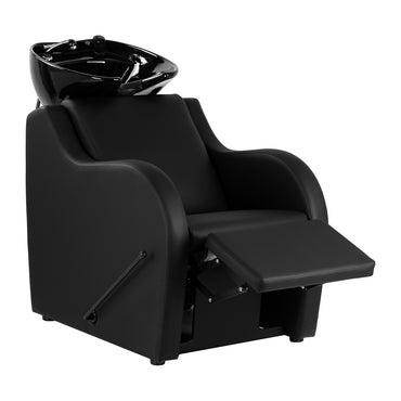 Bac à shampoing Charme Noir (repose-pieds réglable)