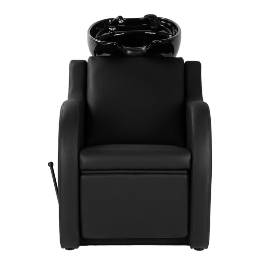 Bac à shampoing Charme Noir (repose-pieds réglable)