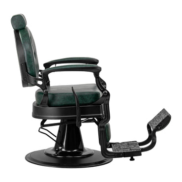 Fauteuil barbier Senator Vert (structure noire)