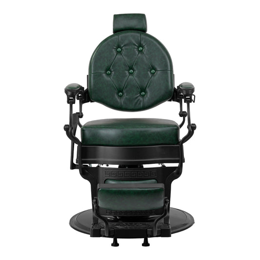 Fauteuil barbier Senator Vert (structure noire)