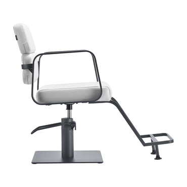 Fauteuil coiffeur Portiva Gris & Blanc