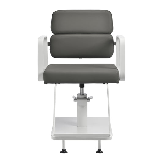 Fauteuil coiffeur Portiva Blanc & Gris