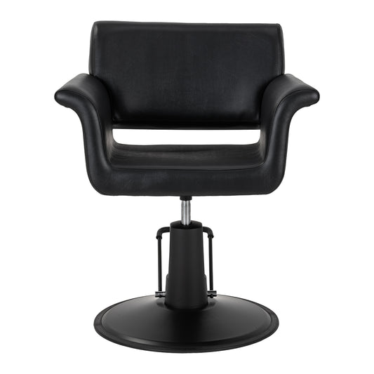Fauteuil coiffeur Minimal Noir Base Noire