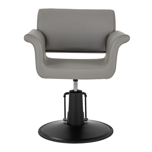 Fauteuil coiffeur Minimal Gris Base Noire