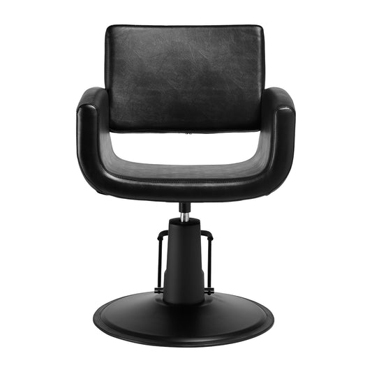 Fauteuil coiffeur Matira Noir (base noire)