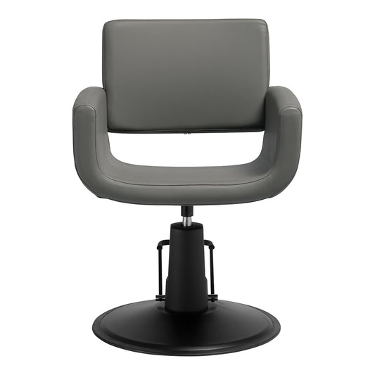 Fauteuil coiffeur Matira Gris (base noire)