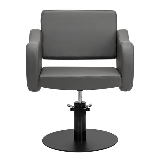Fauteuil coiffeur Sevona Gris (base noire)