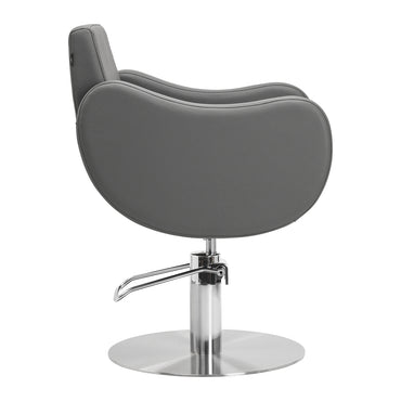 Fauteuil coiffeur Sevona Gris (base inox)