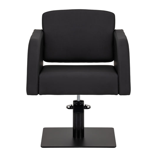 Fauteuil coiffeur Elara Noir (base noire)