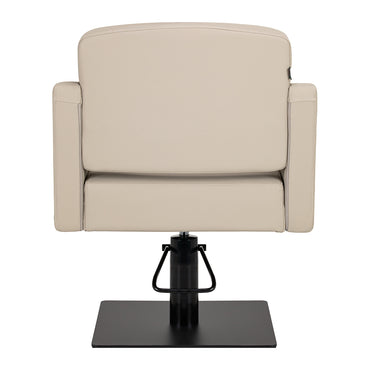 Fauteuil coiffeur Elara Gris Beige (base noire)