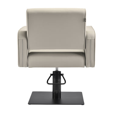 Fauteuil coiffeur Studio Gris Beige Base Noire