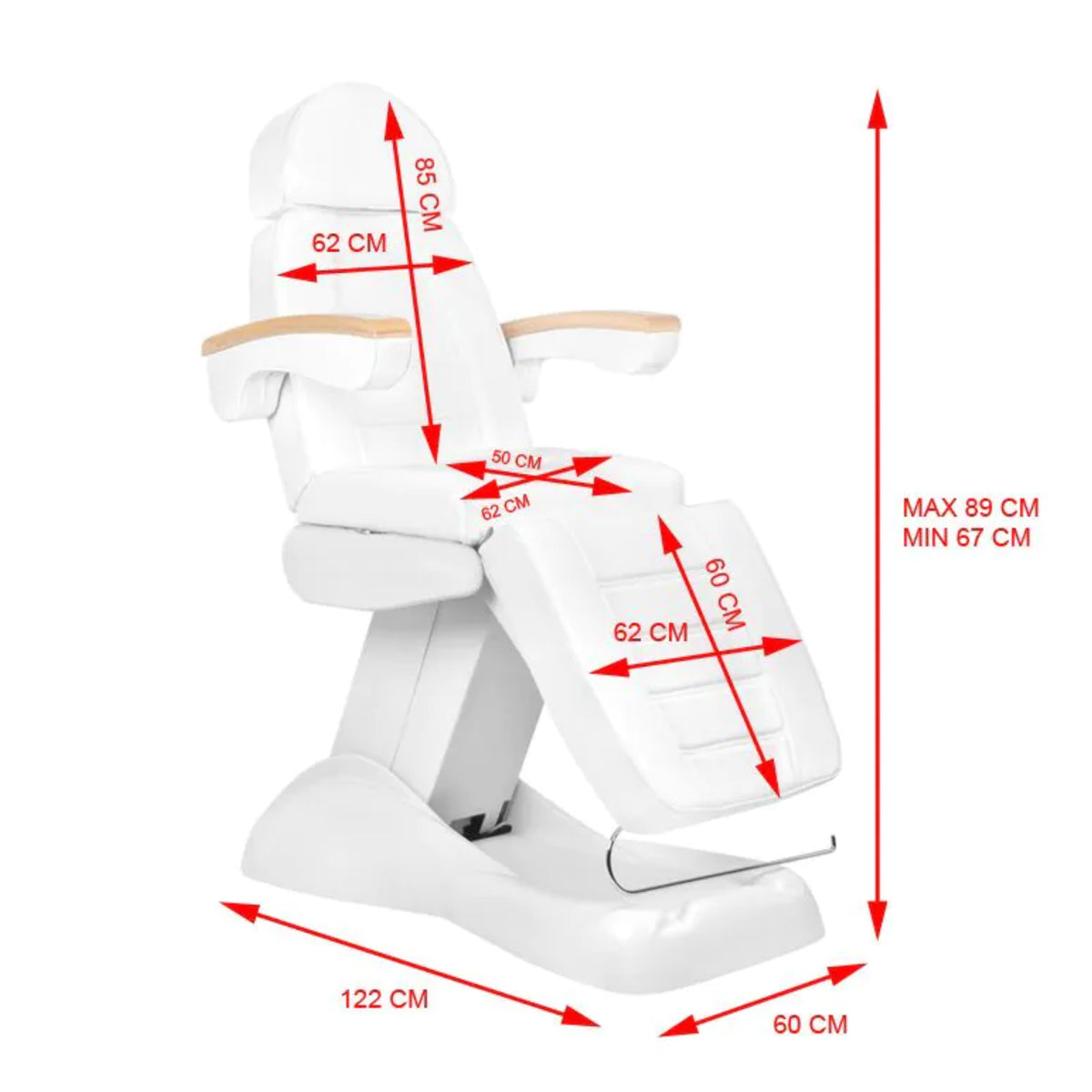 Fauteuil pédicure Luxury Électrique Blanc